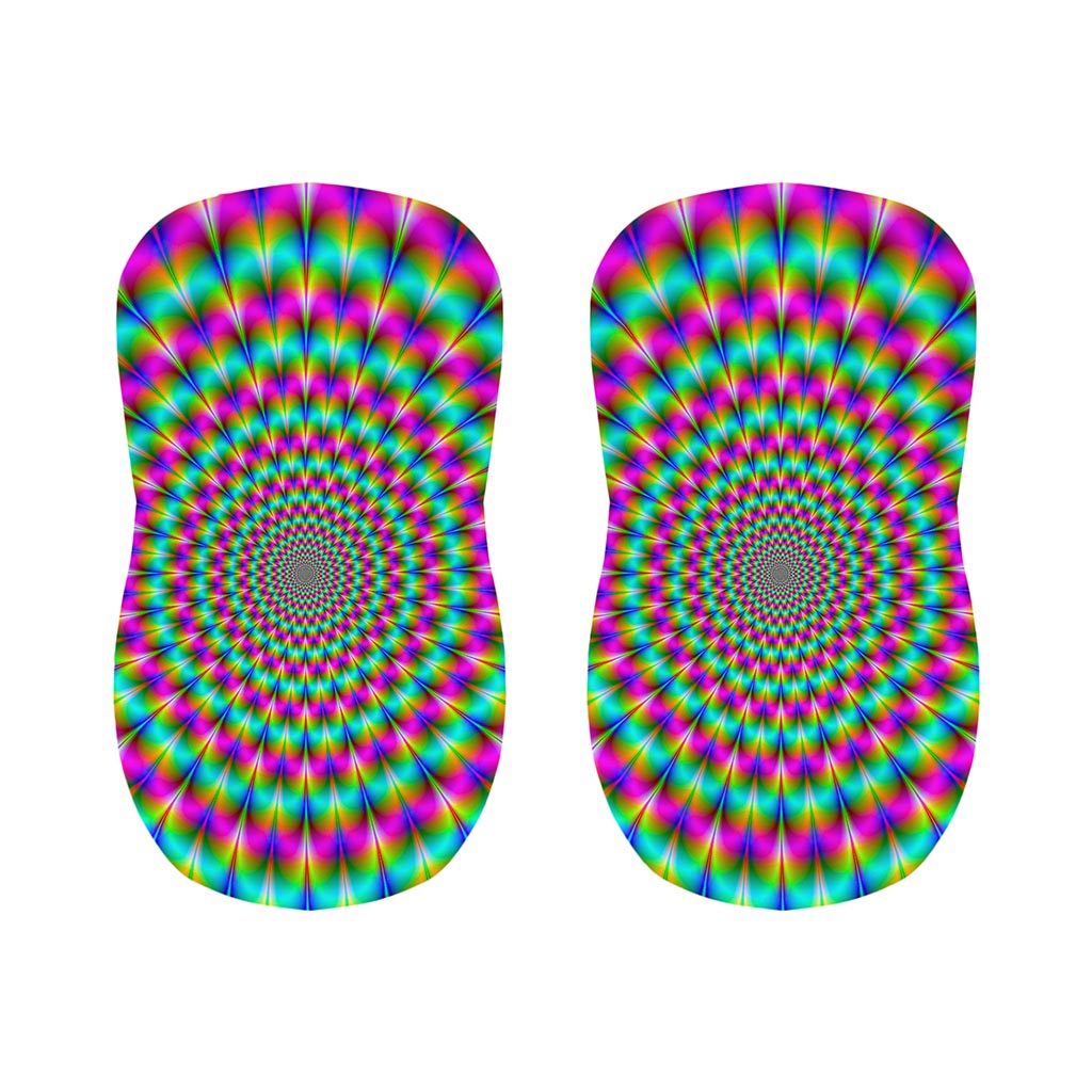 Psychedelic Rave Optical Illusion Bar Stool Covers