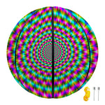 Psychedelic Rave Optical Illusion Basketball