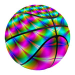 Psychedelic Rave Optical Illusion Basketball
