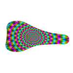 Psychedelic Rave Optical Illusion Bicycle Seat Cover