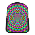 Psychedelic Rave Optical Illusion Casual Backpack