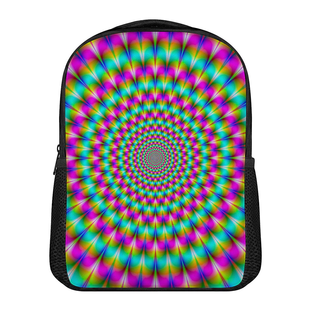 Psychedelic Rave Optical Illusion Casual Backpack