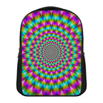 Psychedelic Rave Optical Illusion Casual Backpack
