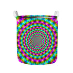 Psychedelic Rave Optical Illusion Collapsible Laundry Basket