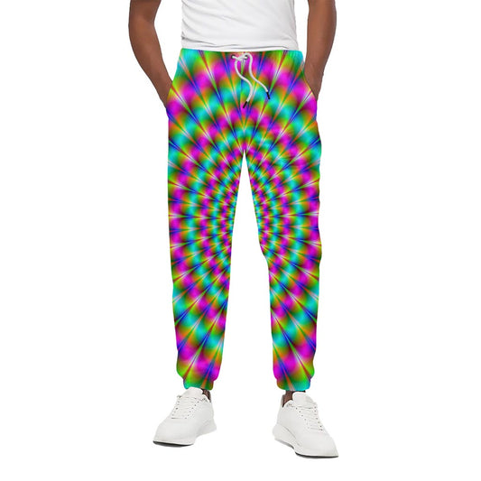 Psychedelic Rave Optical Illusion Cotton Pants
