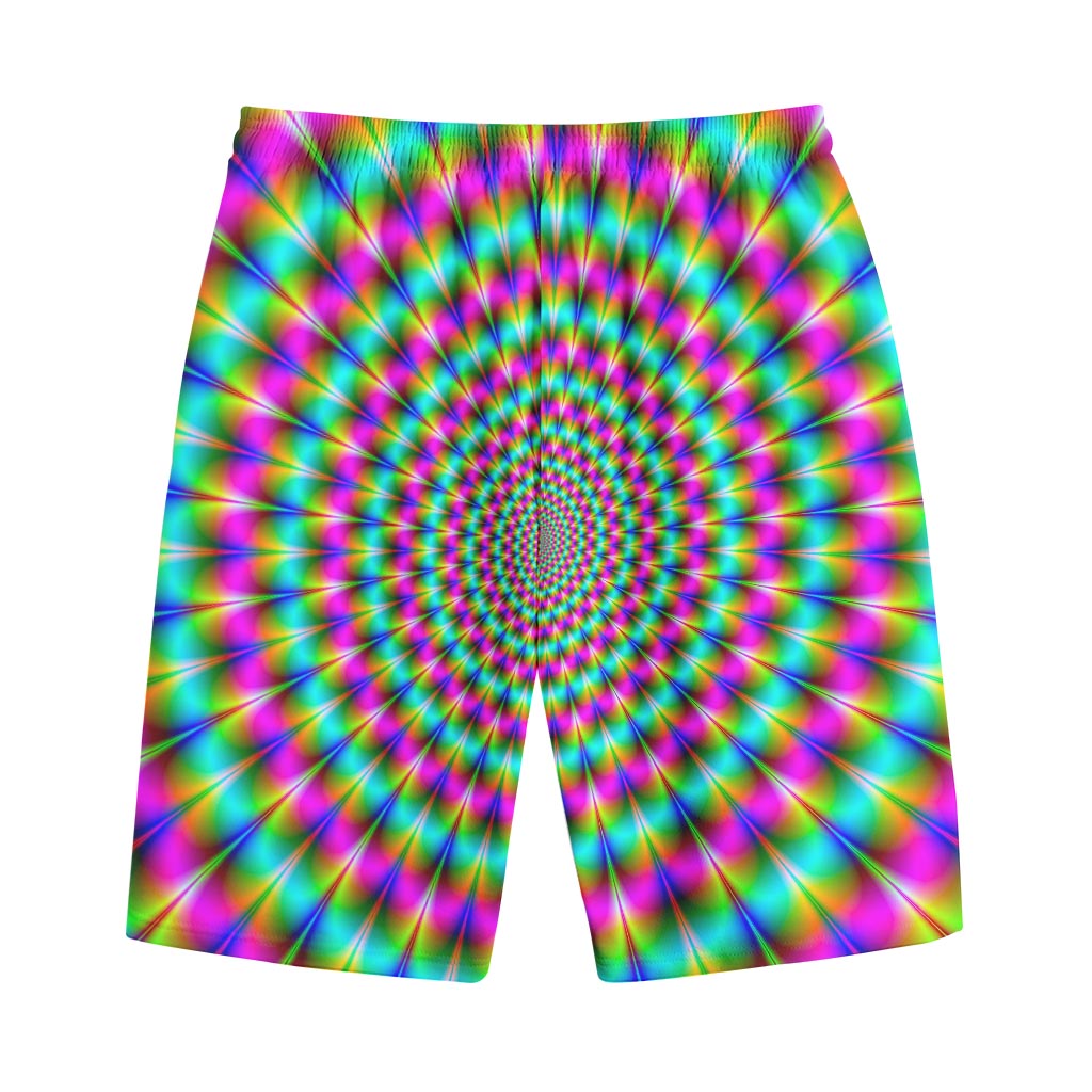 Psychedelic Rave Optical Illusion Cotton Shorts