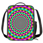 Psychedelic Rave Optical Illusion Crossbody Lunch Bag