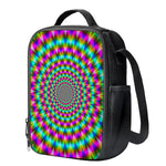 Psychedelic Rave Optical Illusion Crossbody Lunch Bag