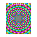 Psychedelic Rave Optical Illusion Curtain