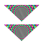 Psychedelic Rave Optical Illusion Dog Bandana