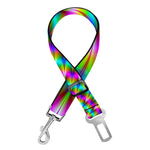 Psychedelic Rave Optical Illusion Dog Seat Belt