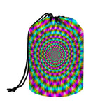 Psychedelic Rave Optical Illusion Drawstring Makeup Bag