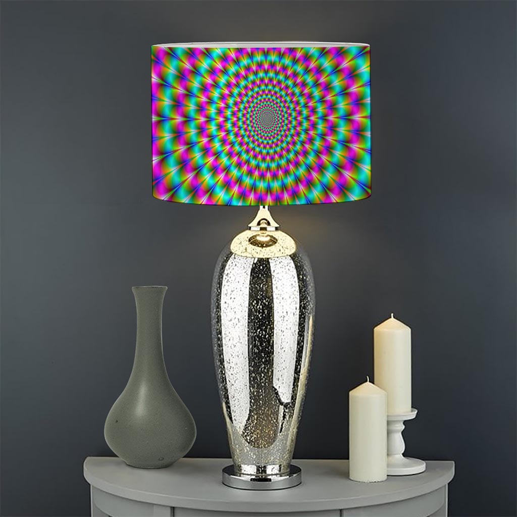 Psychedelic Rave Optical Illusion Drum Lamp Shade
