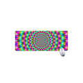 Psychedelic Rave Optical Illusion Extended Mouse Pad