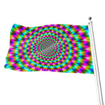 Psychedelic Rave Optical Illusion Flag