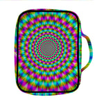 Psychedelic Rave Optical Illusion Front Pocket Bible Bag