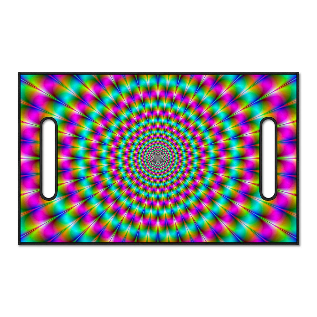 Psychedelic Rave Optical Illusion Golf Cart Seat Cover