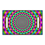 Psychedelic Rave Optical Illusion Golf Cart Seat Cover