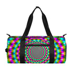 Psychedelic Rave Optical Illusion Gym Bag