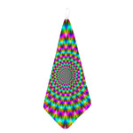 Psychedelic Rave Optical Illusion Hand Towel