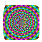 Psychedelic Rave Optical Illusion Hand Towel