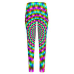 Psychedelic Rave Optical Illusion High-Waisted Pocket Leggings