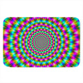 Psychedelic Rave Optical Illusion Indoor Door Mat