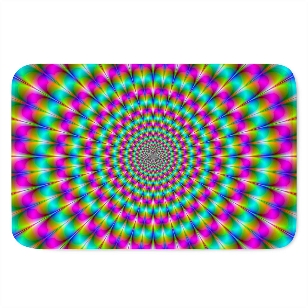 Psychedelic Rave Optical Illusion Indoor Door Mat