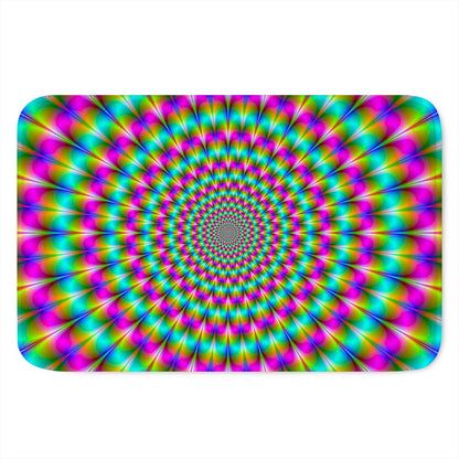 Psychedelic Rave Optical Illusion Indoor Door Mat