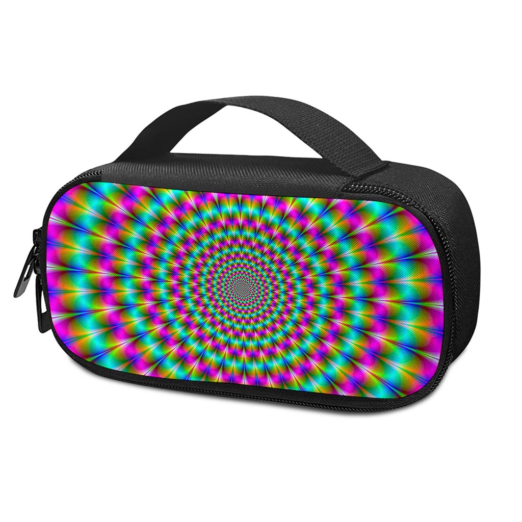 Psychedelic Rave Optical Illusion Insulin Cooler Travel Case
