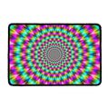 Psychedelic Rave Optical Illusion Kitchen Mat