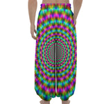 Psychedelic Rave Optical Illusion Lantern Pants