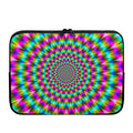 Psychedelic Rave Optical Illusion Laptop Sleeve
