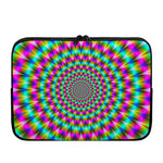 Psychedelic Rave Optical Illusion Laptop Sleeve