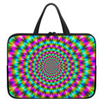 Psychedelic Rave Optical Illusion Laptop Sleeve With Handle