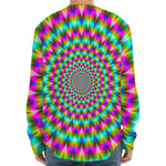 Psychedelic Rave Optical Illusion Long Sleeve Baseball Jersey