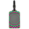 Psychedelic Rave Optical Illusion Luggage Tag