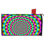 Psychedelic Rave Optical Illusion Mailbox Cover