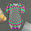 Psychedelic Rave Optical Illusion Men's Bodysuit