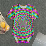 Psychedelic Rave Optical Illusion Men's Bodysuit