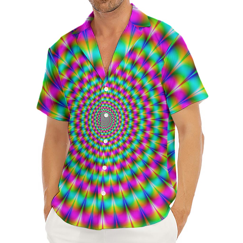 Psychedelic Rave Optical Illusion Men's Deep V-Neck Shirt