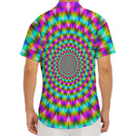 Psychedelic Rave Optical Illusion Men's Deep V-Neck Shirt