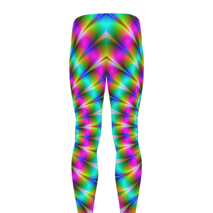 Psychedelic Rave Optical Illusion Men's leggings