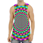 Psychedelic Rave Optical Illusion Men's Muscle Tank Top