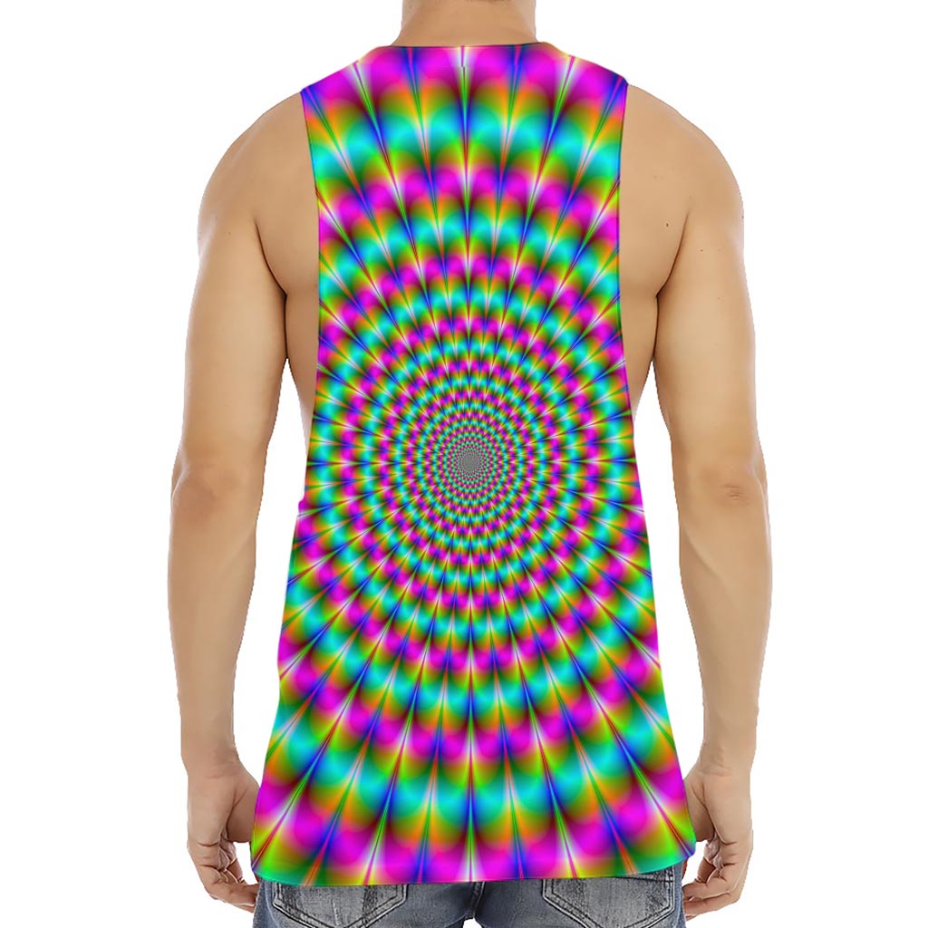 Psychedelic Rave Optical Illusion Men's Muscle Tank Top