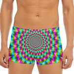 Psychedelic Rave Optical Illusion Men's Short Boxer Briefs