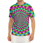 Psychedelic Rave Optical Illusion Men's Short Sleeve Rash Guard