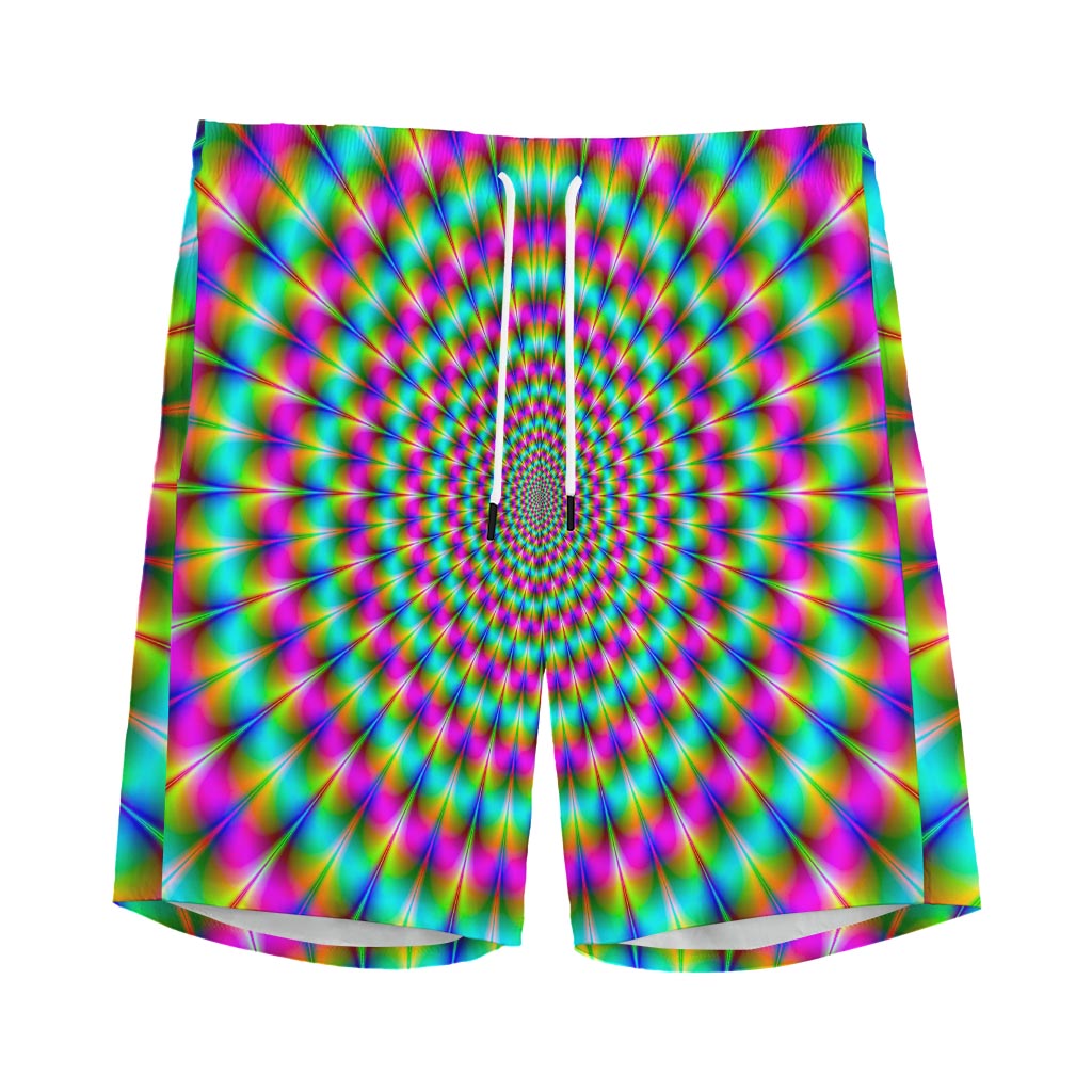 Psychedelic Rave Optical Illusion Men's Sports Shorts