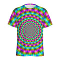 Psychedelic Rave Optical Illusion Men's Athletic T-Shirt