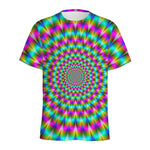 Psychedelic Rave Optical Illusion Men's Sports T-Shirt